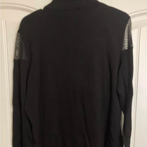 Lauren Ralph Lauren Black Mesh Shoulder Dress Size XL - Picture 3 of 4